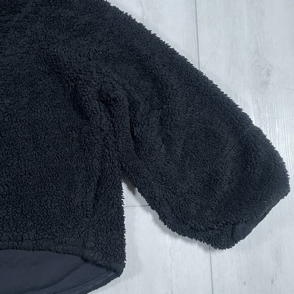 Lululemon Women's M/L Warmth Restore Long Pullover Black Sherpa Fuzzy Winter - Picture 5 of 15